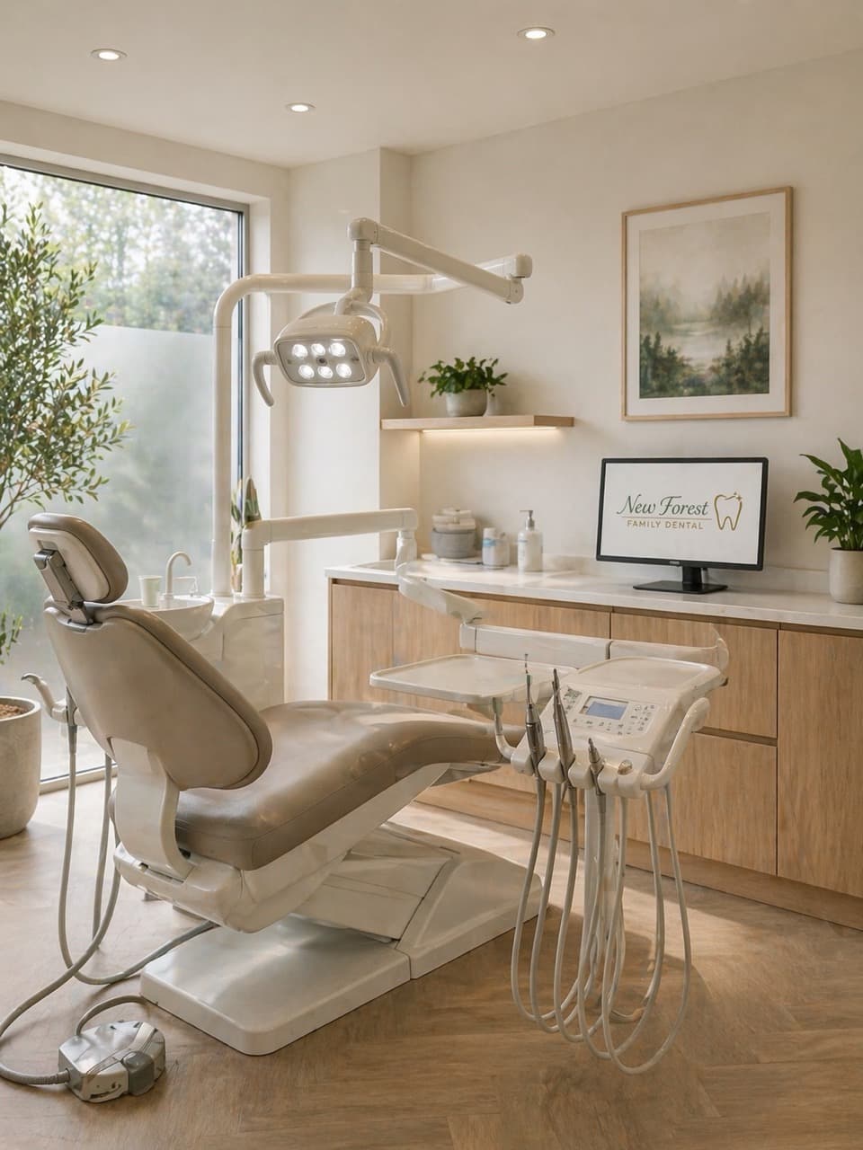 Our modern, calming surgery room